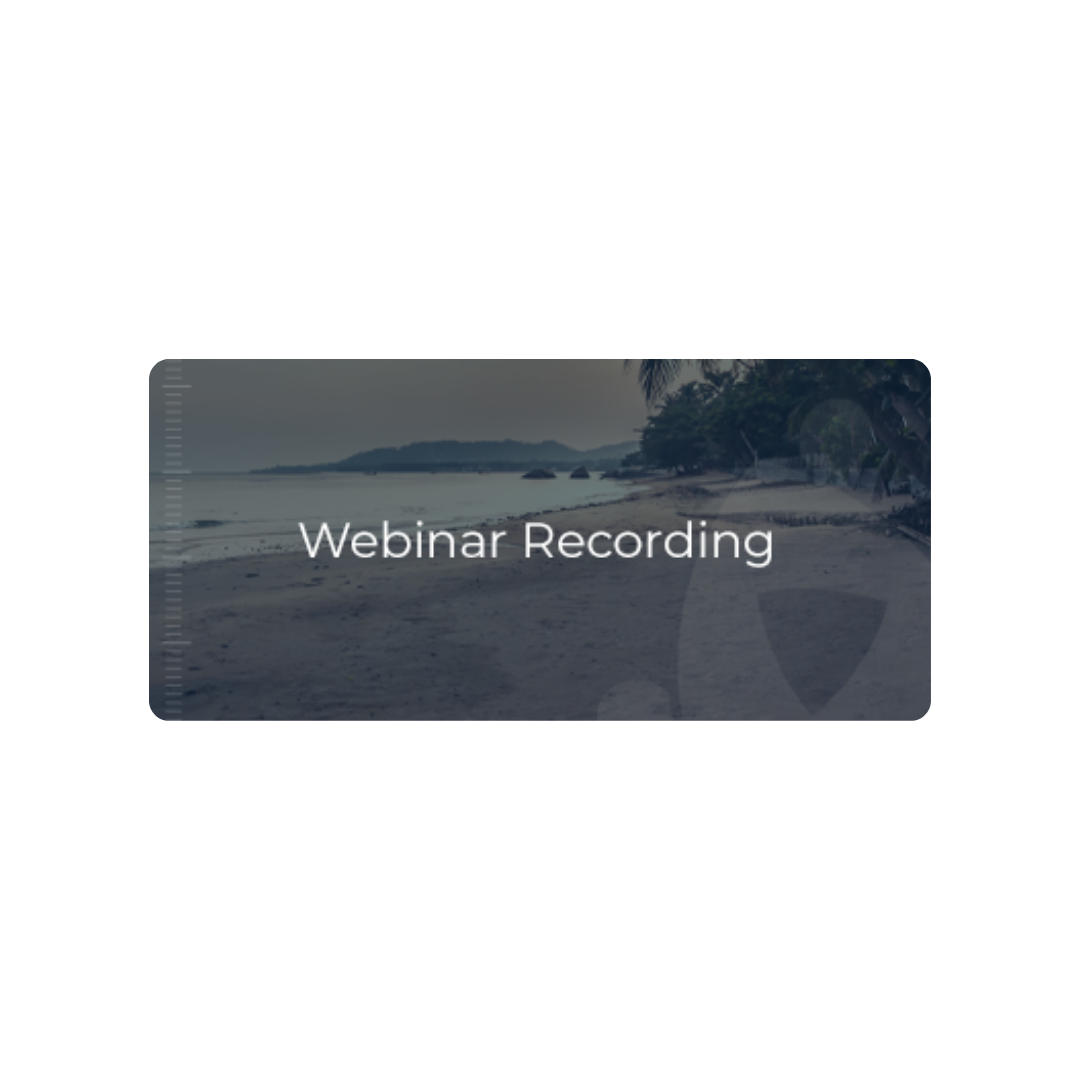 Webinar Recordings